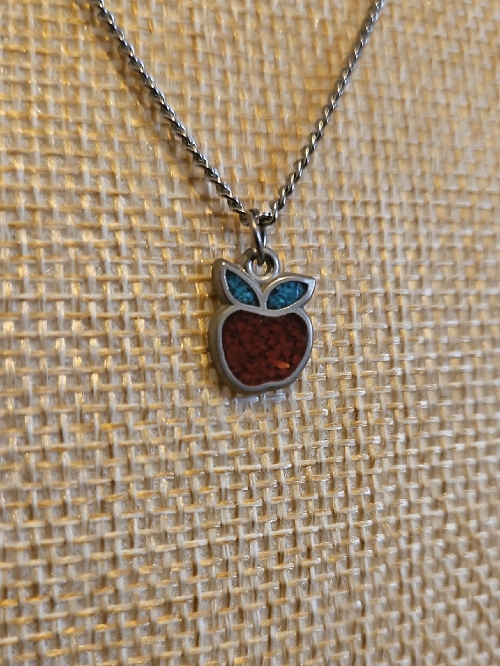 Apple Pendant Necklace